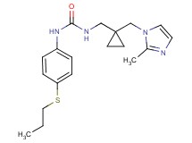 N-({1-[(2-methyl-1H-imidazol-1-yl)methyl]cyclopropyl}methyl)-N'-[4-(propylthio)phenyl]urea