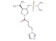 N'-{(3S*,4R*)-1-[4-(1H-imidazol-1-yl)butanoyl]-4-isopropyl-3-pyrrolidinyl}-N,N-dimethylsulfamide