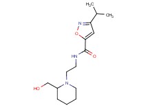 N-{2-[2-(hydroxymethyl)-1-piperidinyl]ethyl}-3-isopropyl-5-isoxazolecarboxamide