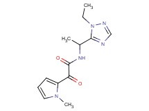 N-[1-(1-ethyl-1H-1,2,4-triazol-5-yl)ethyl]-2-(1-methyl-1H-pyrrol-2-yl)-2-oxoacetamide