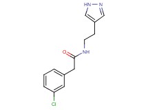 2-(3-chlorophenyl)-N-[2-(1H-pyrazol-4-yl)ethyl]acetamide