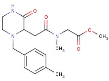 methyl N-methyl-N-{[1-(4-methylbenzyl)-3-oxo-2-piperazinyl]acetyl}glycinate