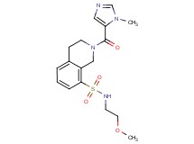 N-(2-methoxyethyl)-2-[(1-methyl-1H-imidazol-5-yl)carbonyl]-1,2,3,4-tetrahydroisoquinoline-8-sulfonamide