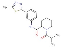 1-isobutyryl-N-[3-(5-methyl-1,3,4-thiadiazol-2-yl)phenyl]-2-piperidinecarboxamide