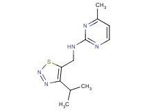 N-[(4-isopropyl-1,2,3-thiadiazol-5-yl)methyl]-4-methylpyrimidin-2-amine