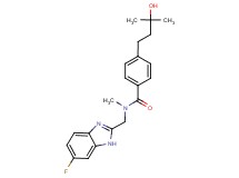 N-[(6-fluoro-1H-benzimidazol-2-yl)methyl]-4-(3-hydroxy-3-methylbutyl)-N-methylbenzamide