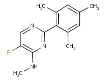 5-fluoro-2-mesityl-N-methyl-4-pyrimidinamine