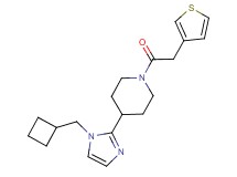 4-[1-(cyclobutylmethyl)-1H-imidazol-2-yl]-1-(3-thienylacetyl)piperidine