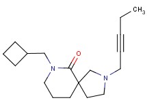 7-(cyclobutylmethyl)-2-pent-2-yn-1-yl-2,7-diazaspiro[4.5]decan-6-one