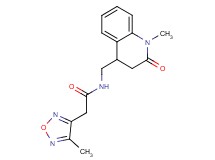 2-(4-methyl-1,2,5-oxadiazol-3-yl)-N-[(1-methyl-2-oxo-1,2,3,4-tetrahydroquinolin-4-yl)methyl]acetamide