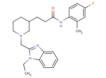 3-{1-[(1-ethyl-1H-benzimidazol-2-yl)methyl]-3-piperidinyl}-N-(4-fluoro-2-methylphenyl)propanamide