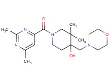 1-[(2,6-dimethylpyrimidin-4-yl)carbonyl]-3,3-dimethyl-4-(morpholin-4-ylmethyl)piperidin-4-ol