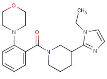 4-(2-{[3-(1-ethyl-1H-imidazol-2-yl)piperidin-1-yl]carbonyl}phenyl)morpholine