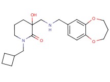 1-(cyclobutylmethyl)-3-{[(3,4-dihydro-2H-1,5-benzodioxepin-7-ylmethyl)amino]methyl}-3-hydroxypiperidin-2-one