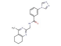 N-[(4-methyl-5,6,7,8-tetrahydro-2-quinazolinyl)methyl]-3-(4H-1,2,4-triazol-4-yl)benzamide