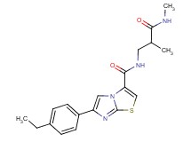6-(4-ethylphenyl)-N-[2-methyl-3-(methylamino)-3-oxopropyl]imidazo[2,1-b][1,3]thiazole-3-carboxamide