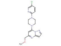 7-[4-(5-chloro-2-pyridinyl)-1-piperazinyl]-5-(methoxymethyl)pyrazolo[1,5-a]pyrimidine