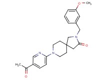 8-(5-acetyl-2-pyridinyl)-2-(3-methoxybenzyl)-2,8-diazaspiro[4.5]decan-3-one
