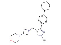 4-(1-{[3-(4-cyclohexylphenyl)-1-methyl-1H-pyrazol-4-yl]methyl}-3-azetidinyl)morpholine