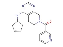 N-cyclopent-3-en-1-yl-7-(pyridin-3-ylcarbonyl)-5,6,7,8-tetrahydropyrido[3,4-d]pyrimidin-4-amine