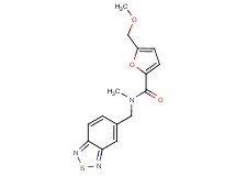 N-(2,1,3-benzothiadiazol-5-ylmethyl)-5-(methoxymethyl)-N-methyl-2-furamide