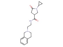 1-cyclopropyl-N-[2-(3,4-dihydroisoquinolin-2(1H)-yl)ethyl]-5-oxopyrrolidine-3-carboxamide