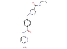 N-ethyl-1-(4-{[(6-methylpyridazin-3-yl)amino]carbonyl}benzyl)pyrrolidine-3-carboxamide