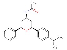 N-[(2S*,4R*,6R*)-2-(4-isopropylphenyl)-6-phenyltetrahydro-2H-pyran-4-yl]acetamide