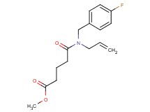 methyl 5-[allyl(4-fluorobenzyl)amino]-5-oxopentanoate