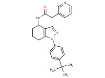 N-[1-(4-tert-butylphenyl)-4,5,6,7-tetrahydro-1H-indazol-4-yl]-2-(3-pyridinyl)acetamide