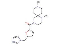 4-[5-(1H-imidazol-1-ylmethyl)-2-furoyl]-1,9-dimethyl-1,4,9-triazaspiro[5.5]undecane