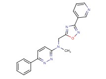 N-methyl-6-phenyl-N-{[3-(3-pyridinyl)-1,2,4-oxadiazol-5-yl]methyl}-3-pyridazinamine