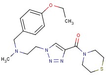 (4-ethoxybenzyl)methyl{2-[4-(4-thiomorpholinylcarbonyl)-1H-1,2,3-triazol-1-yl]ethyl}amine