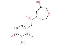 5-[2-(6-hydroxy-1,4-oxazepan-4-yl)-2-oxoethyl]-3-methylpyrimidine-2,4(1H,3H)-dione