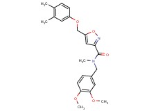 N-(3,4-dimethoxybenzyl)-5-[(3,4-dimethylphenoxy)methyl]-N-methyl-3-isoxazolecarboxamide