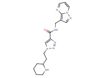 1-(2-piperidin-2-ylethyl)-N-(pyrazolo[1,5-a]pyrimidin-3-ylmethyl)-1H-1,2,3-triazole-4-carboxamide