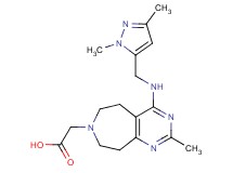 (4-{[(1,3-dimethyl-1H-pyrazol-5-yl)methyl]amino}-2-methyl-5,6,8,9-tetrahydro-7H-pyrimido[4,5-d]azepin-7-yl)acetic acid