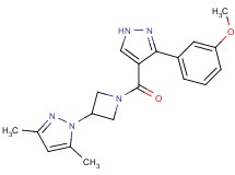 1-(1-{[3-(3-methoxyphenyl)-1H-pyrazol-4-yl]carbonyl}azetidin-3-yl)-3,5-dimethyl-1H-pyrazole