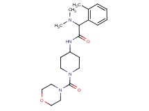 2-(dimethylamino)-2-(2-methylphenyl)-N-[1-(4-morpholinylcarbonyl)-4-piperidinyl]acetamide
