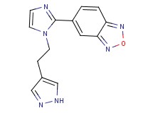 5-{1-[2-(1H-pyrazol-4-yl)ethyl]-1H-imidazol-2-yl}-2,1,3-benzoxadiazole
