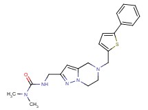 N,N-dimethyl-N'-({5-[(5-phenyl-2-thienyl)methyl]-4,5,6,7-tetrahydropyrazolo[1,5-a]pyrazin-2-yl}methyl)urea