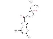 3-[(dimethylamino)methyl]-1-[(5,7-dimethylpyrazolo[1,5-a]pyrimidin-2-yl)carbonyl]-3-pyrrolidinol