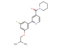 2-(3-fluoro-5-isobutoxyphenyl)-4-(piperidin-1-ylcarbonyl)pyridine
