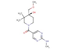 (4S)-4-(methoxymethyl)-3,3-dimethyl-1-{[2-(methylamino)-5-pyrimidinyl]carbonyl}-4-piperidinol