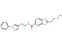 2-(2-methoxyethyl)-N-[2-(1-phenyl-1H-pyrazol-4-yl)ethyl]-1,3-benzoxazole-6-carboxamide