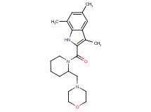 3,5,7-trimethyl-2-{[2-(4-morpholinylmethyl)-1-piperidinyl]carbonyl}-1H-indole