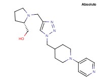 {(2S)-1-[(1-{[1-(4-pyridinyl)-4-piperidinyl]methyl}-1H-1,2,3-triazol-4-yl)methyl]-2-pyrrolidinyl}methanol bis(trifluoroacetate) (salt)