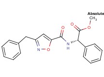methyl (2S)-{[(3-benzyl-5-isoxazolyl)carbonyl]amino}(phenyl)acetate