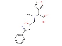 3-furyl{methyl[(3-phenylisoxazol-5-yl)methyl]amino}acetic acid
