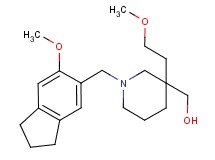 [1-[(6-methoxy-2,3-dihydro-1H-inden-5-yl)methyl]-3-(2-methoxyethyl)-3-piperidinyl]methanol